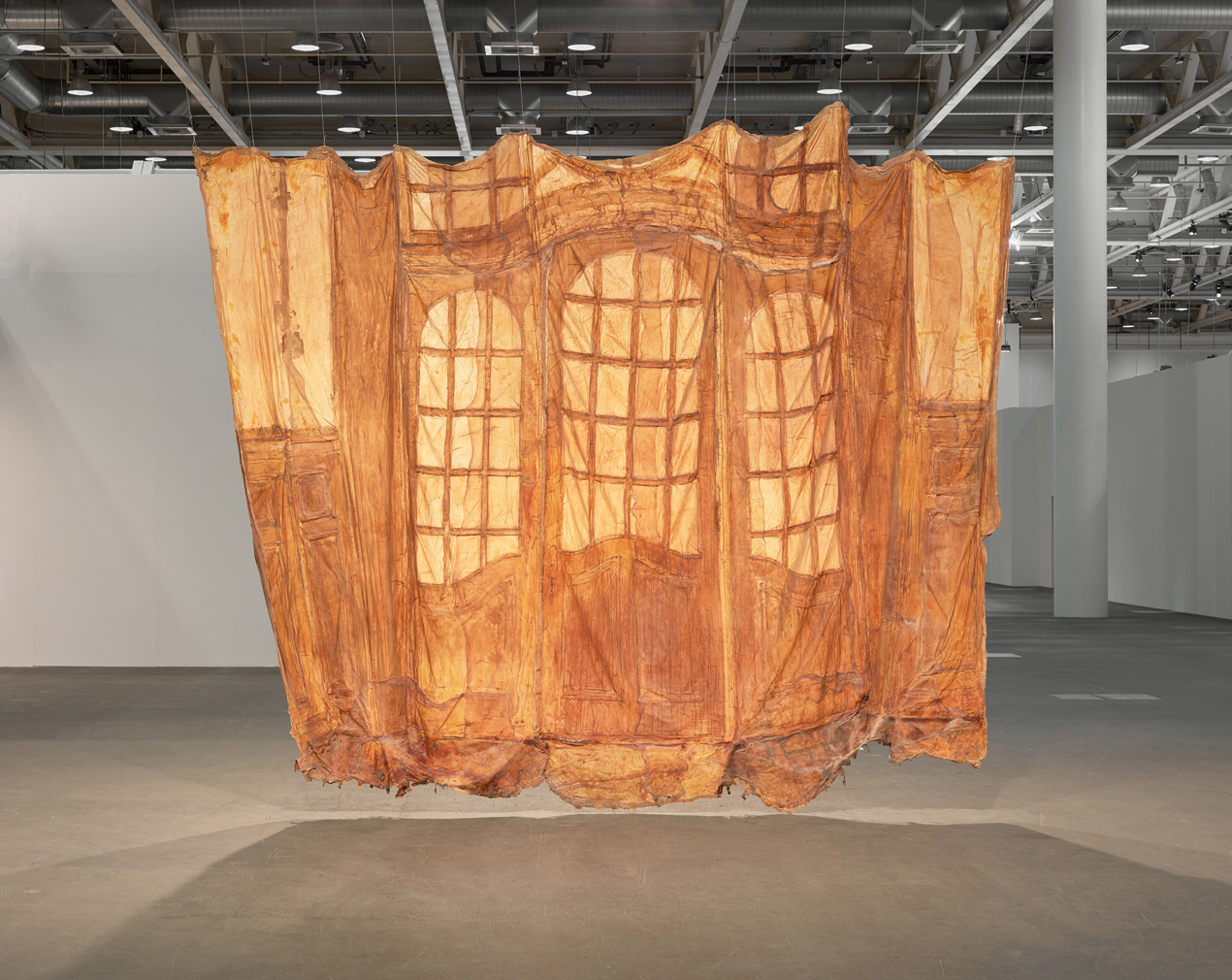 Heidi Bucher, 'Kleines Glasportal, Bellevue Kreuzlingen (Small glass portal, Bellevue Kreuzlingen;), 1988. Installation views at Art Basel Unlimited, 2016. Photography: Robert Glowacki, courtesy The Approach, London