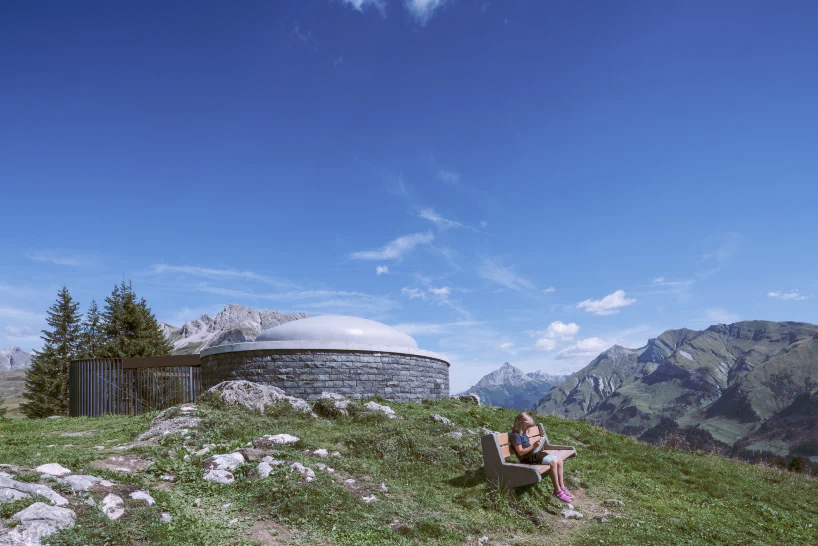 Artist James Turrell builds a Skyspace in the Austrian mountains
