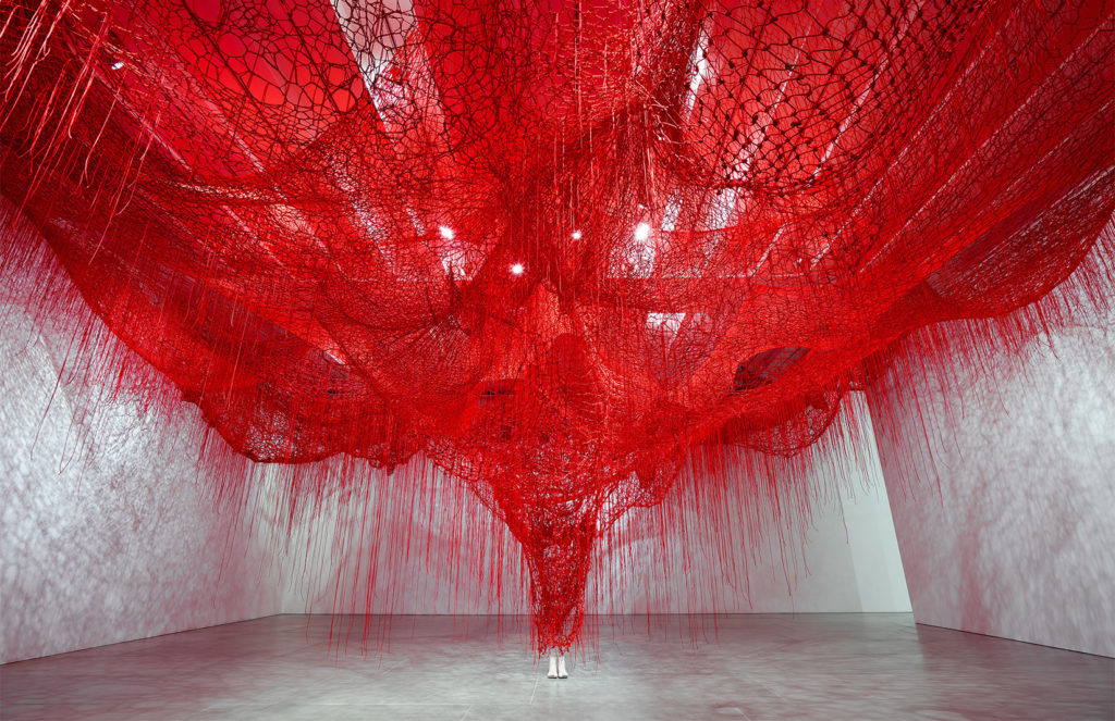 Artist Chiharu Shiota Spins An Ethereal Web Inside Londons