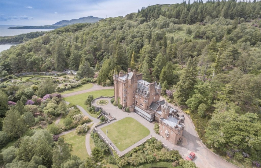 Glenborrodale Castle in Scotland