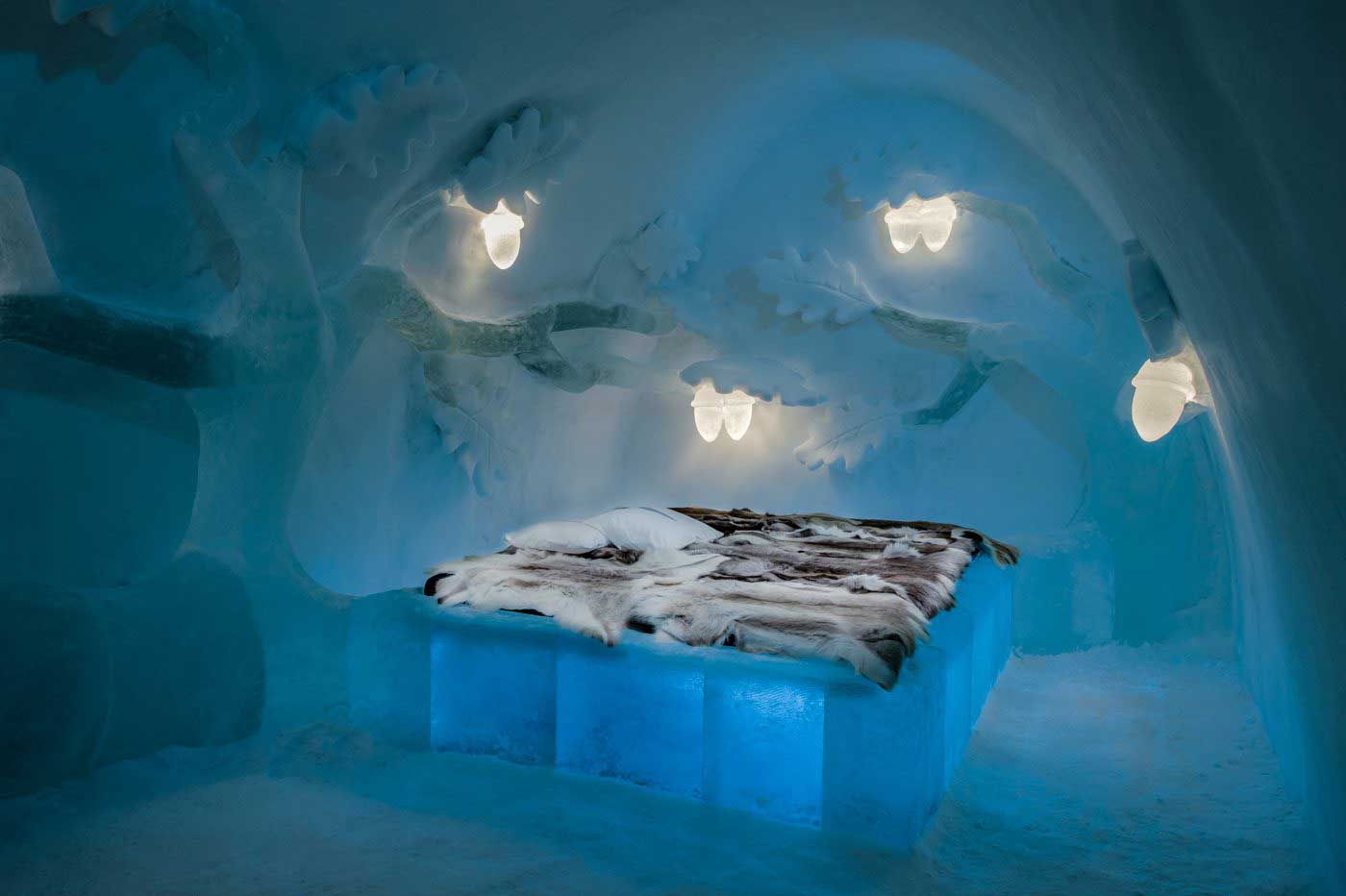 This year’s Icehotel has forest, ocean, and sweet shop-themed rooms