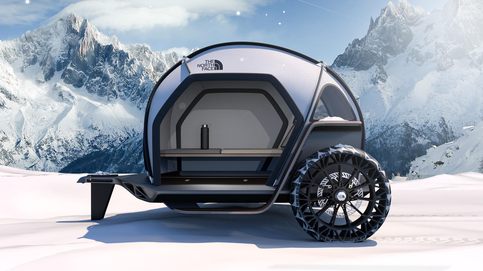 BMW teams up with The North Face on a futuristic element-proof camper