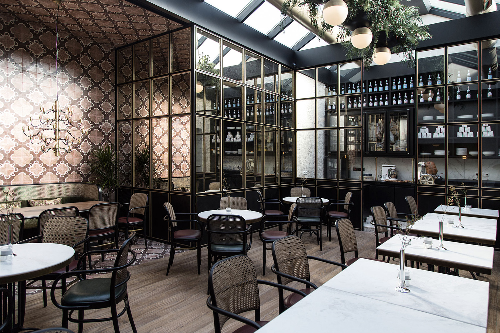 Minos Kosmidis designed the interiors for new Athens bar and restaurant Papillon