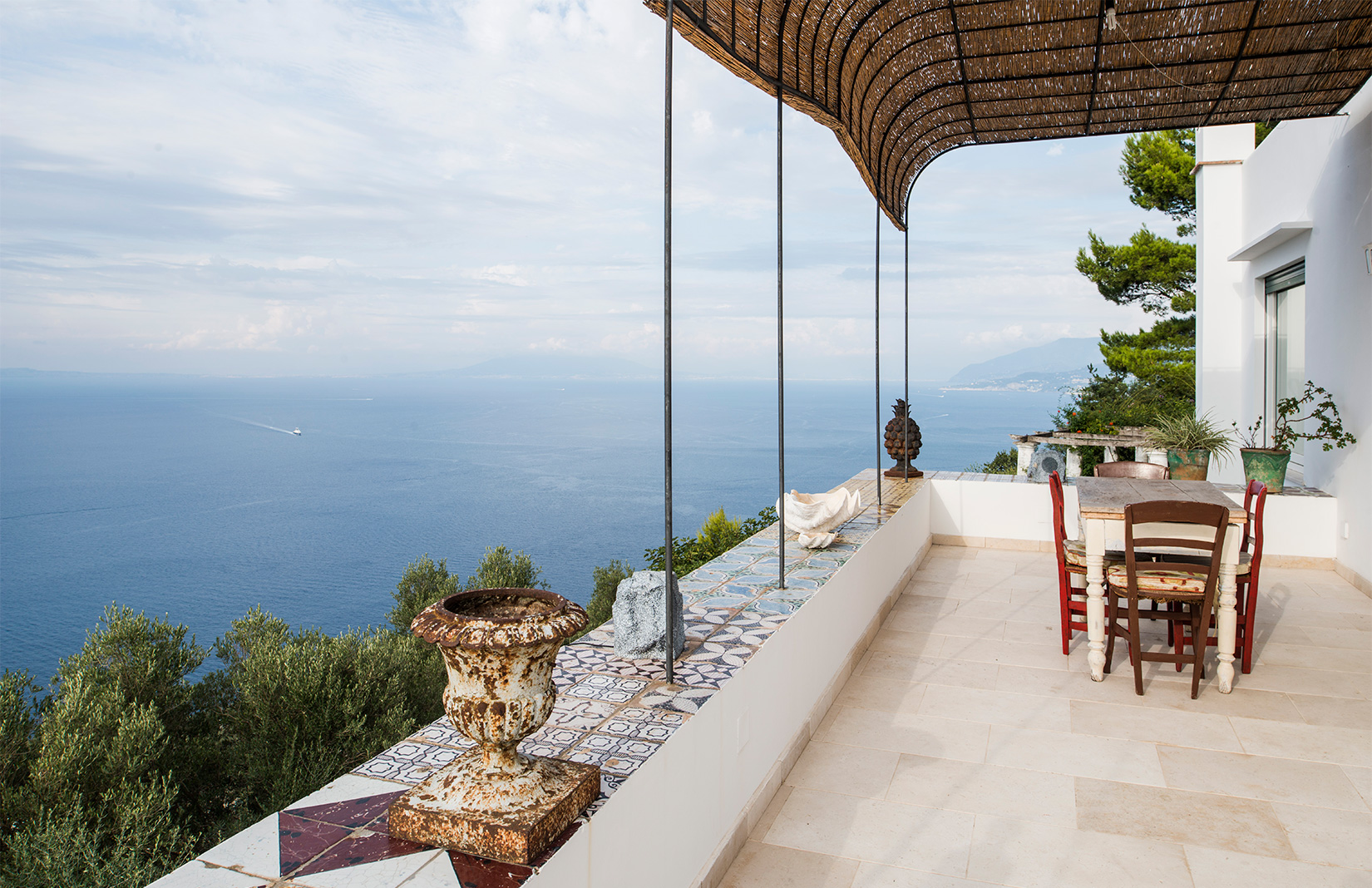 A clifftop villa with sea views hits the market on the island of Capri