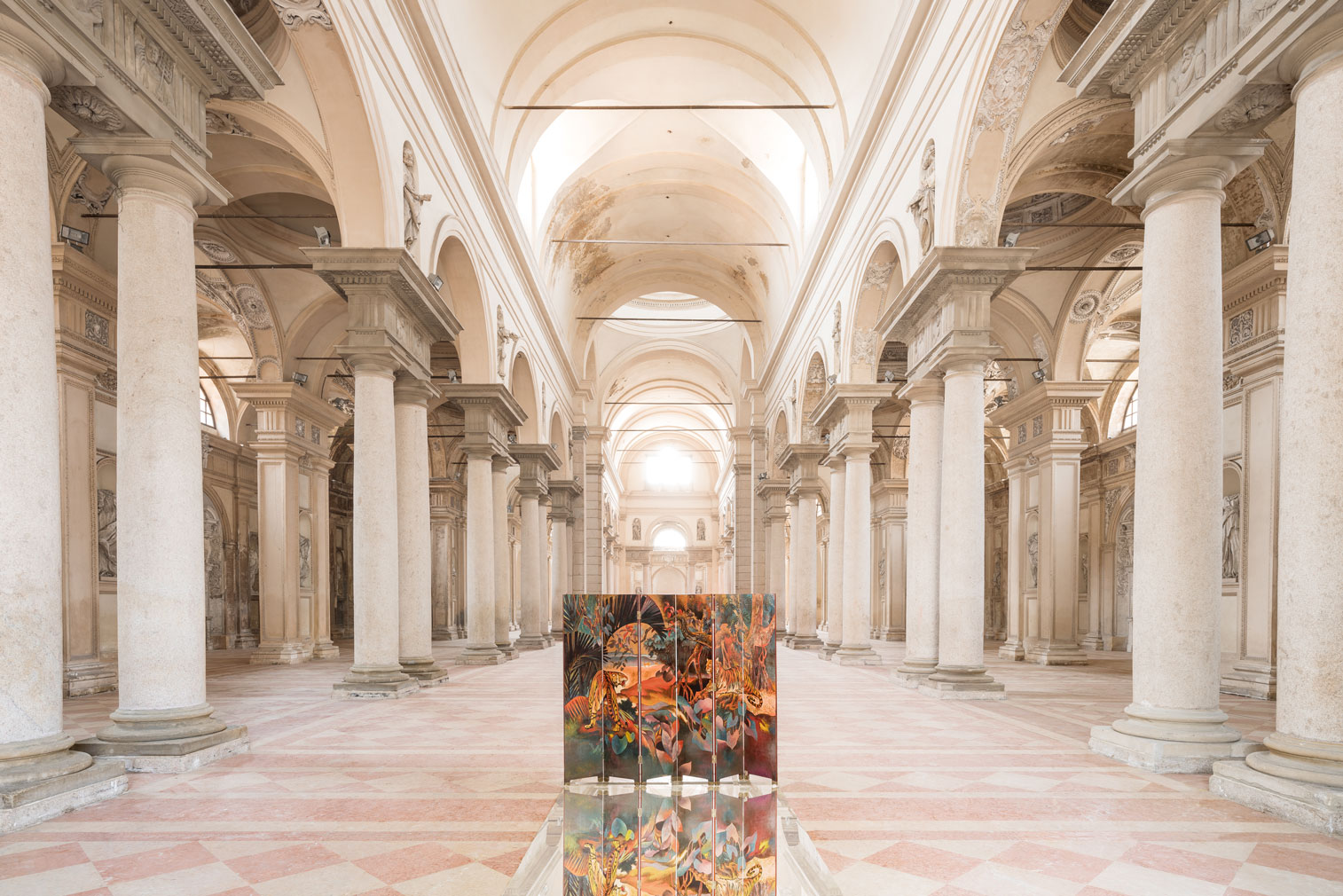 A disused church in Piacenza has been reborn as an art gallery