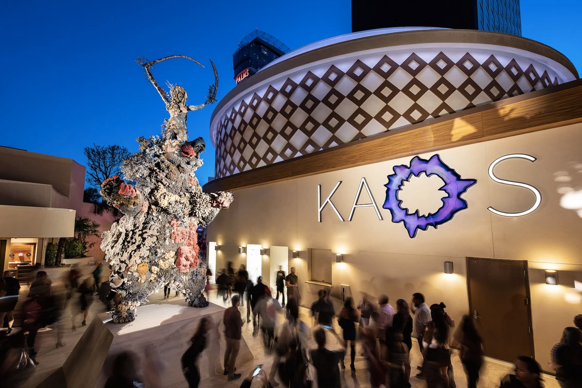 Damien Hirst installs a giant headless demon at Kaos in Las Vegas