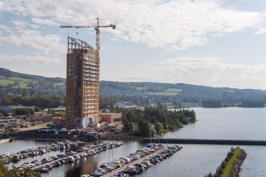 The world’s tallest ‘plyscraper’ completes in Norway