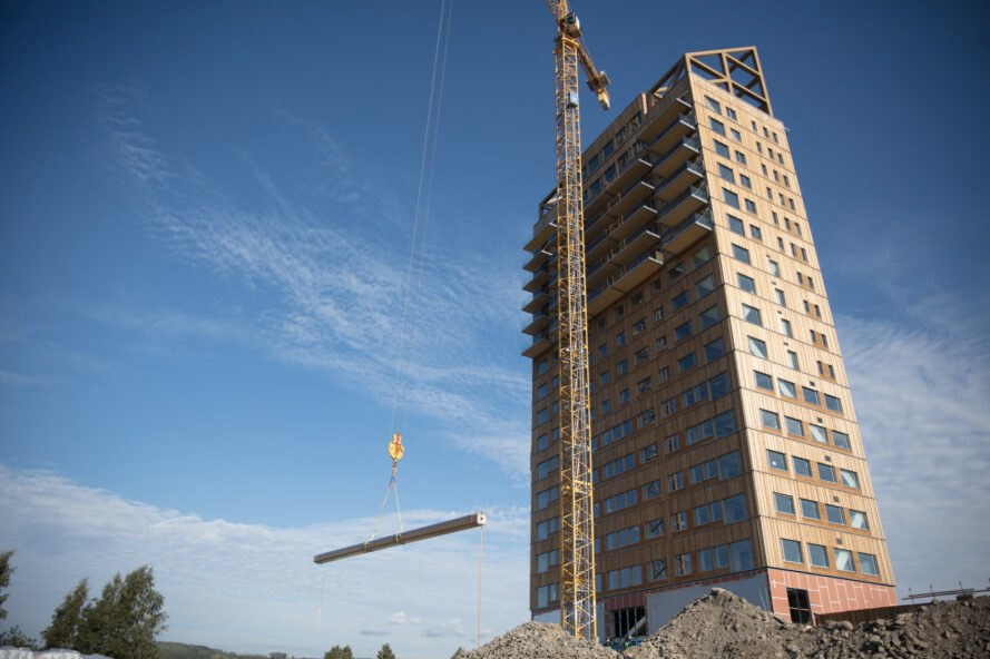 The world’s tallest ‘plyscraper’ completes in Norway