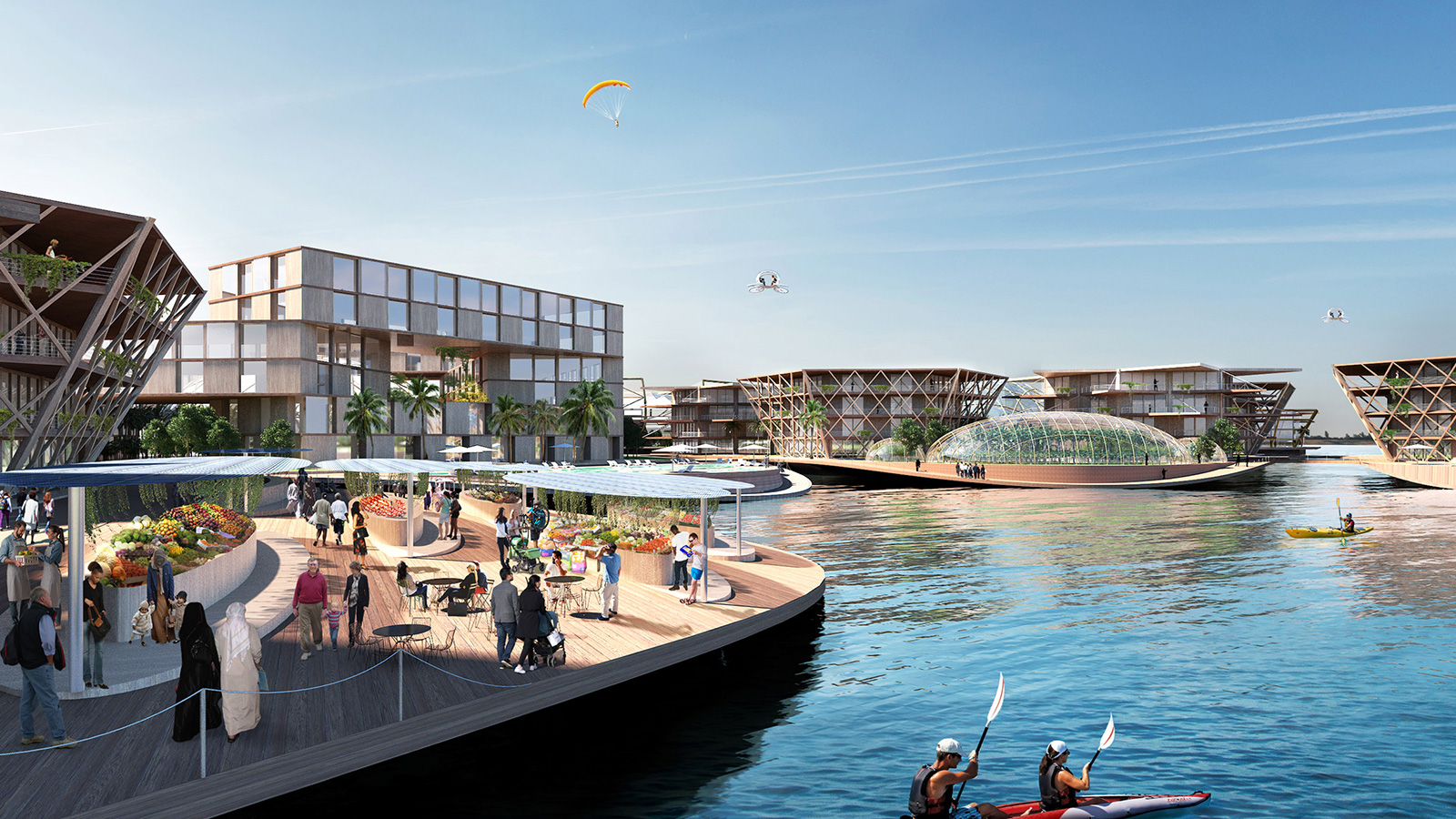 BIG designs a floating city that could survive a hurricane 
