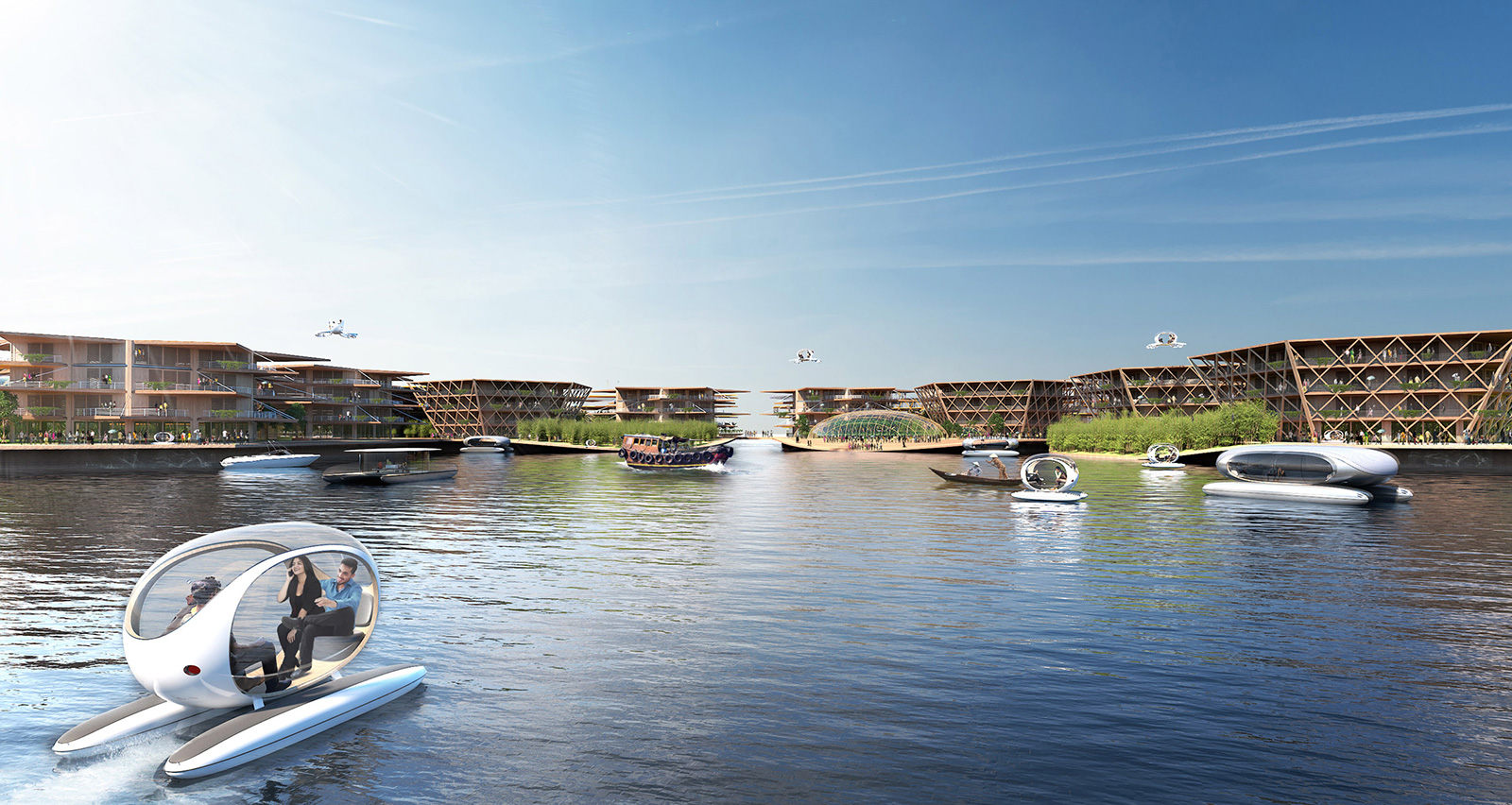 BIG designs a floating city that could survive a hurricane 