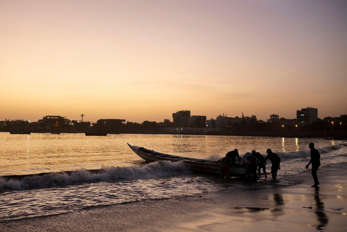 Sunset over Dakar