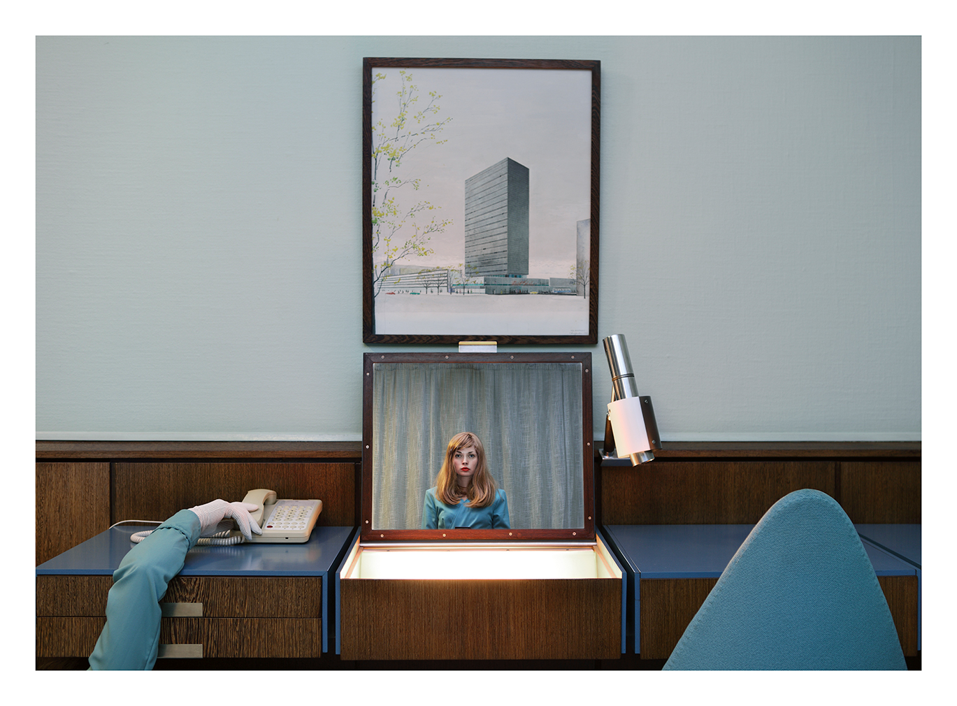 'The Receptionist'. 'The Starlet'. Photography: Anja Niemi (c) 2019