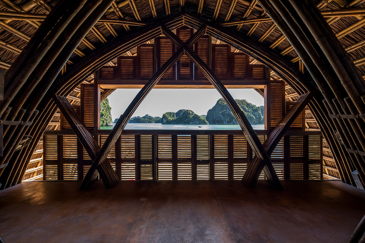 Vietnam’s Castaway Island Resort is built from bamboo