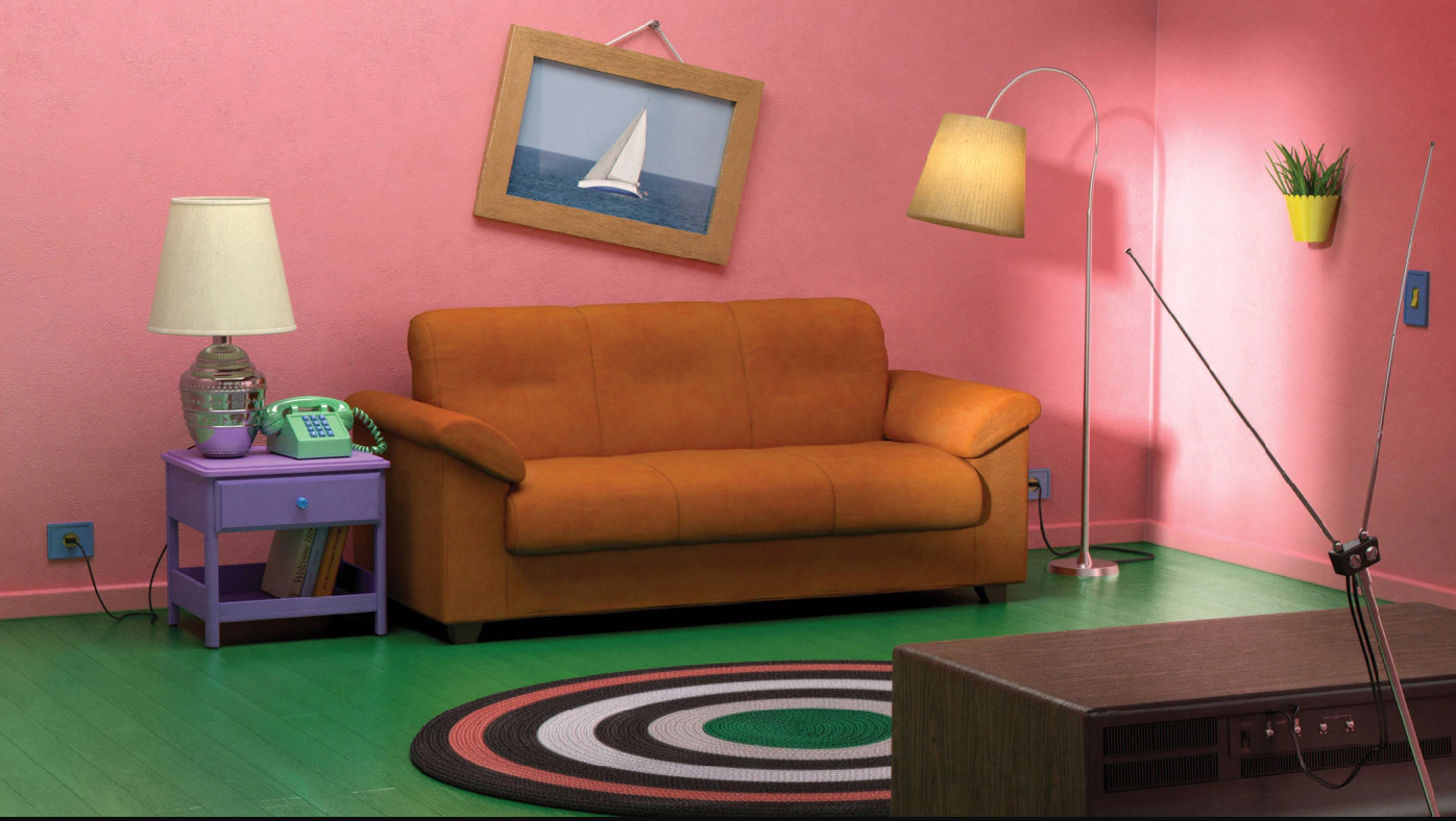 Room for family brings the Simpsons' cartoon living room to life. Courtesy of IKEA