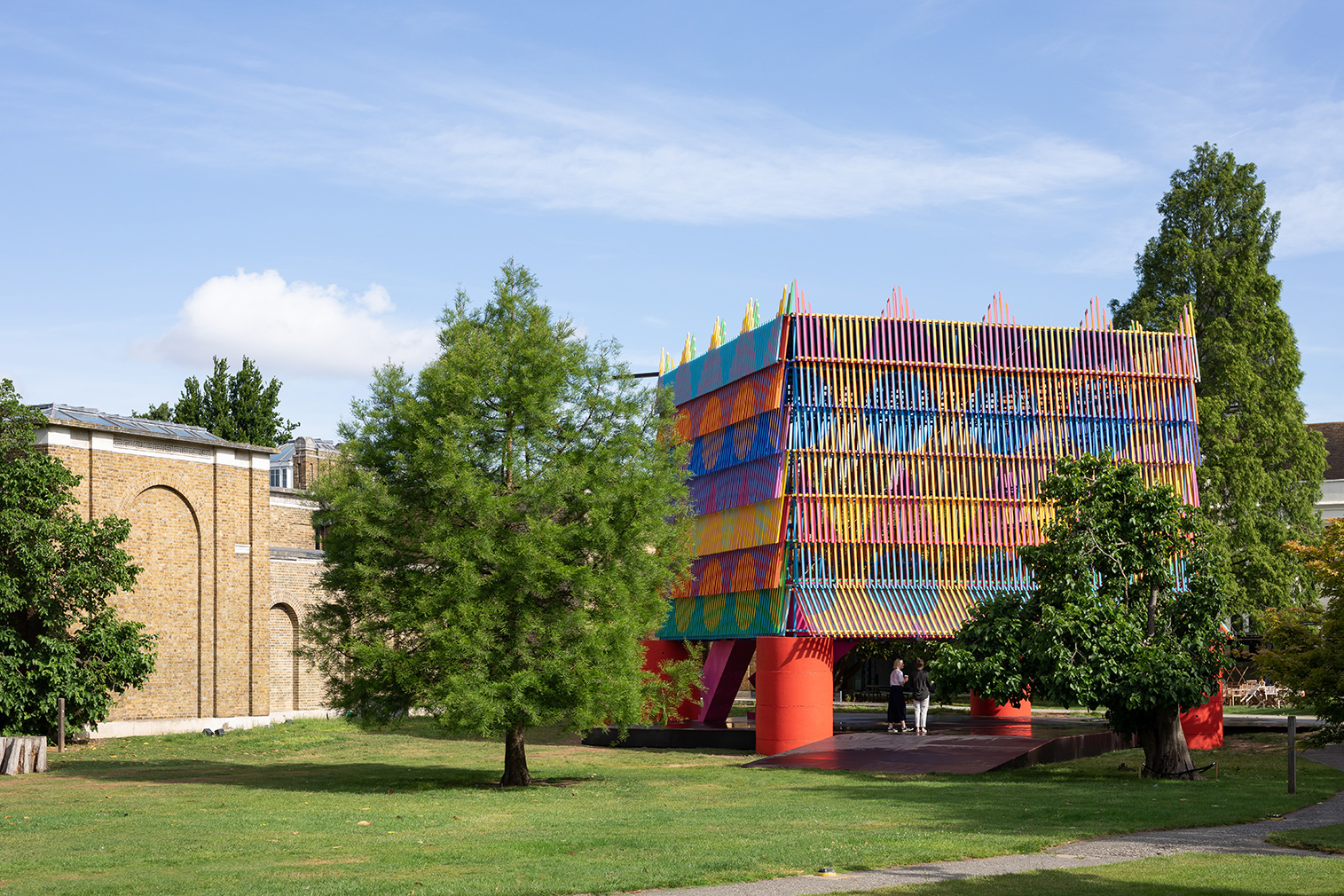 London's Dulwich Pavilion is a colourful 'party hat' in London