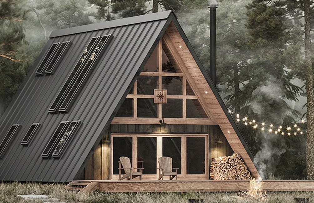 This Classic A Frame Cabin Comes In A Box The Spaces