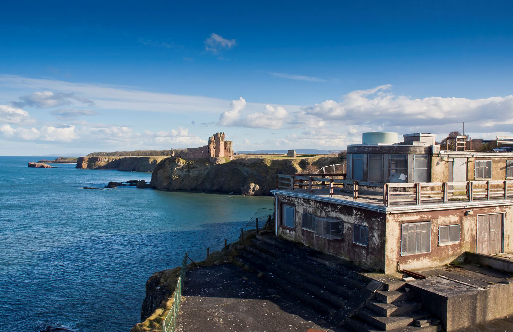 Gin Head - abandoned WWII naval base in Berwick-Upon-Tweed in Scotland