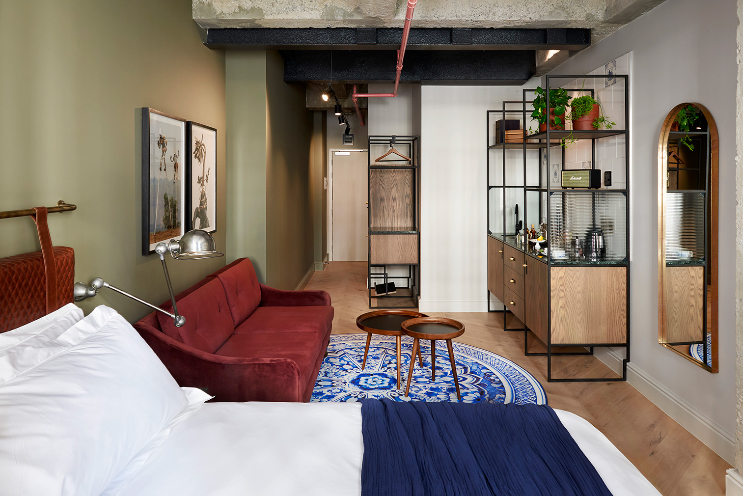 A studio suite inside Cape Town’s Gorgeous George boutique hotel 