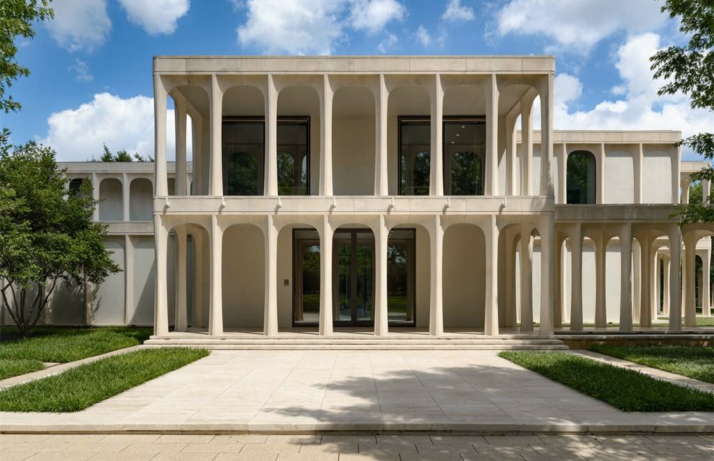 Philip Johnson’s colonnaded Beck House is for sale in Texas - The Spaces