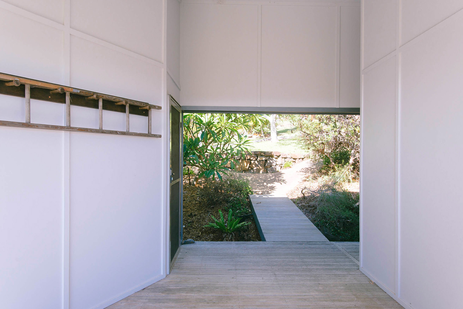 Way Way House, NSW: A covered breezeway connects the two volumes of the house