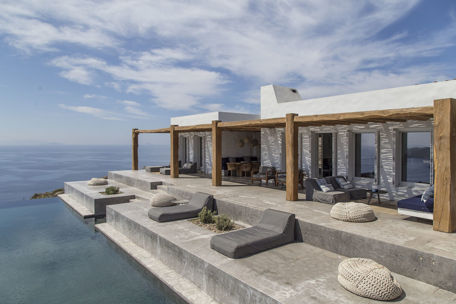 The Greek holiday home is available to rent exclusively via Off Grid Hideaways from €8,650 per week