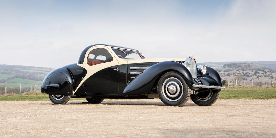 1935 Bugatti Type 57 Atalante Faux Cabriolet. Courtesy Bonhams