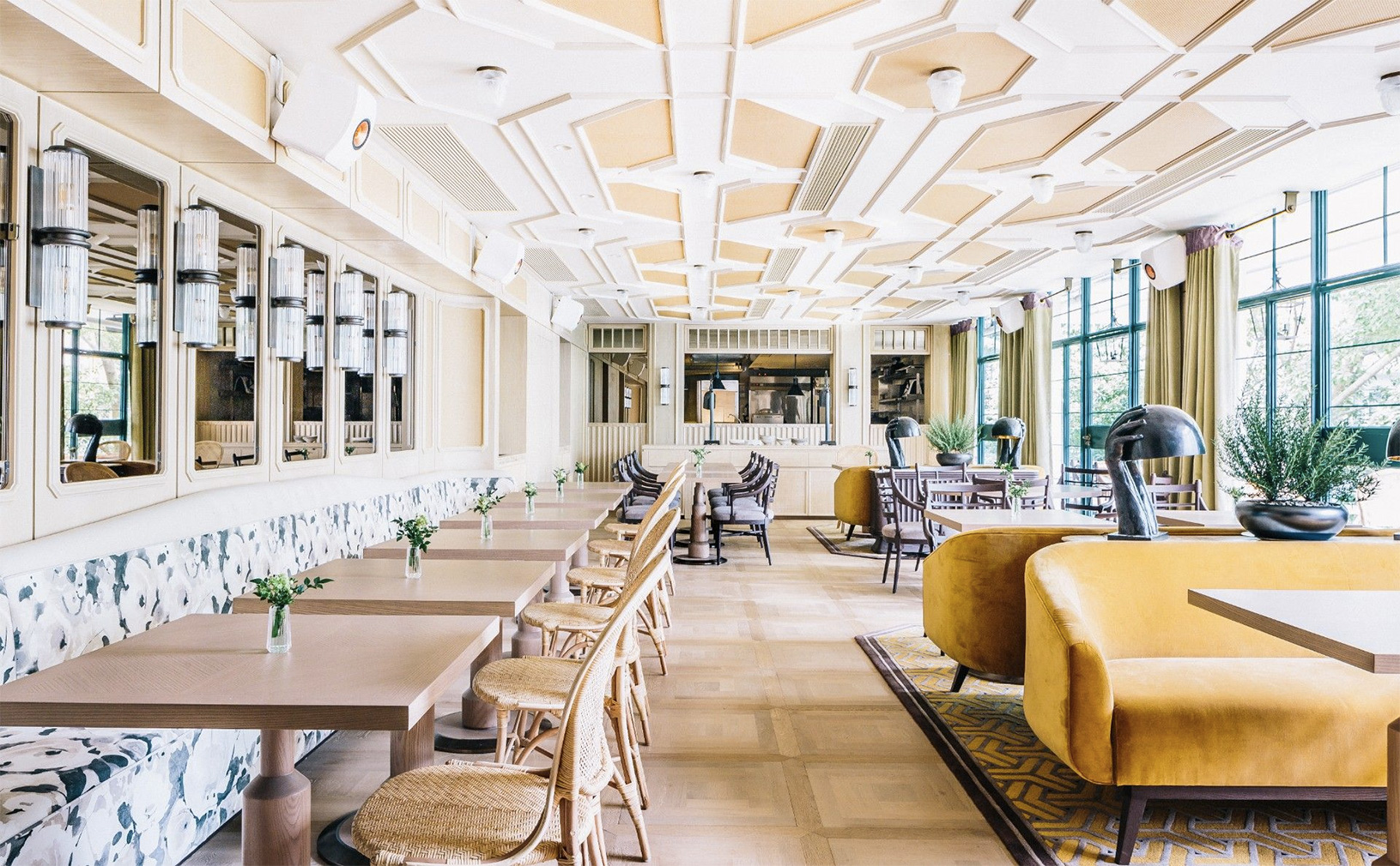 The Franco-tropical interiors of new Hong Kong restaurant Louise