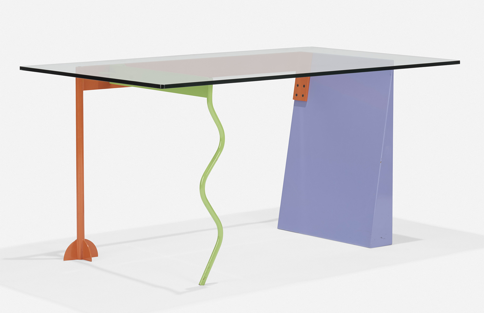 Lot 116. Peninsula table by Peter Shire, estimate: $2,000–3,000