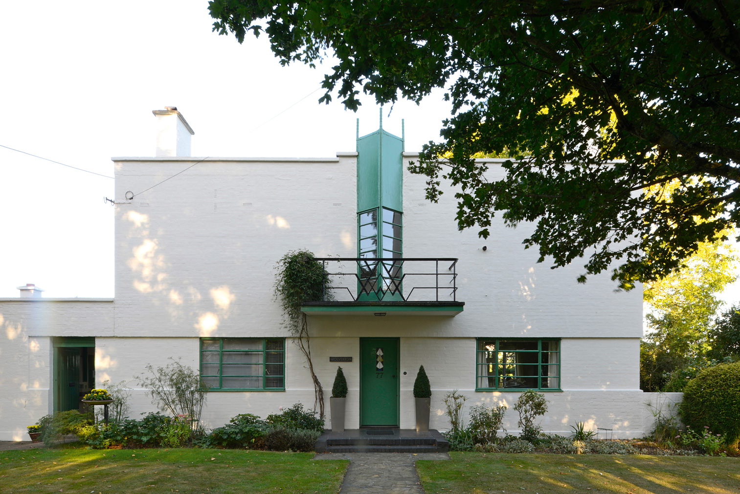 Wolverton House in Essex by architects Thomas Tait and Frederick McManus (1927). Photography: Elain Harwood (c) 2019