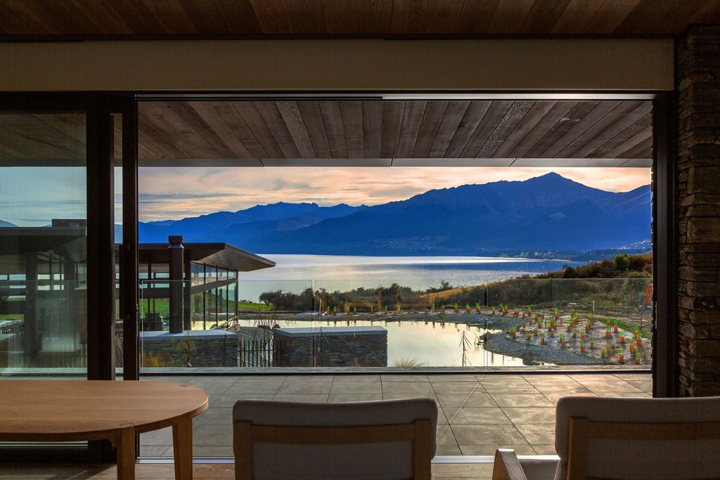 Hidden Island is designed to disappear into the landscape in New Zealand’s Queenstown