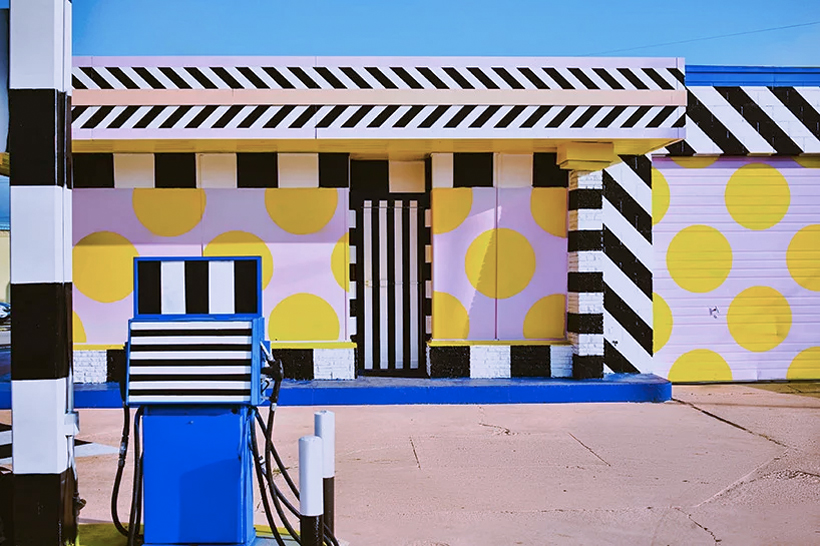 An Arkansas gas station gets a colourful makeover courtesy of Camille Walala