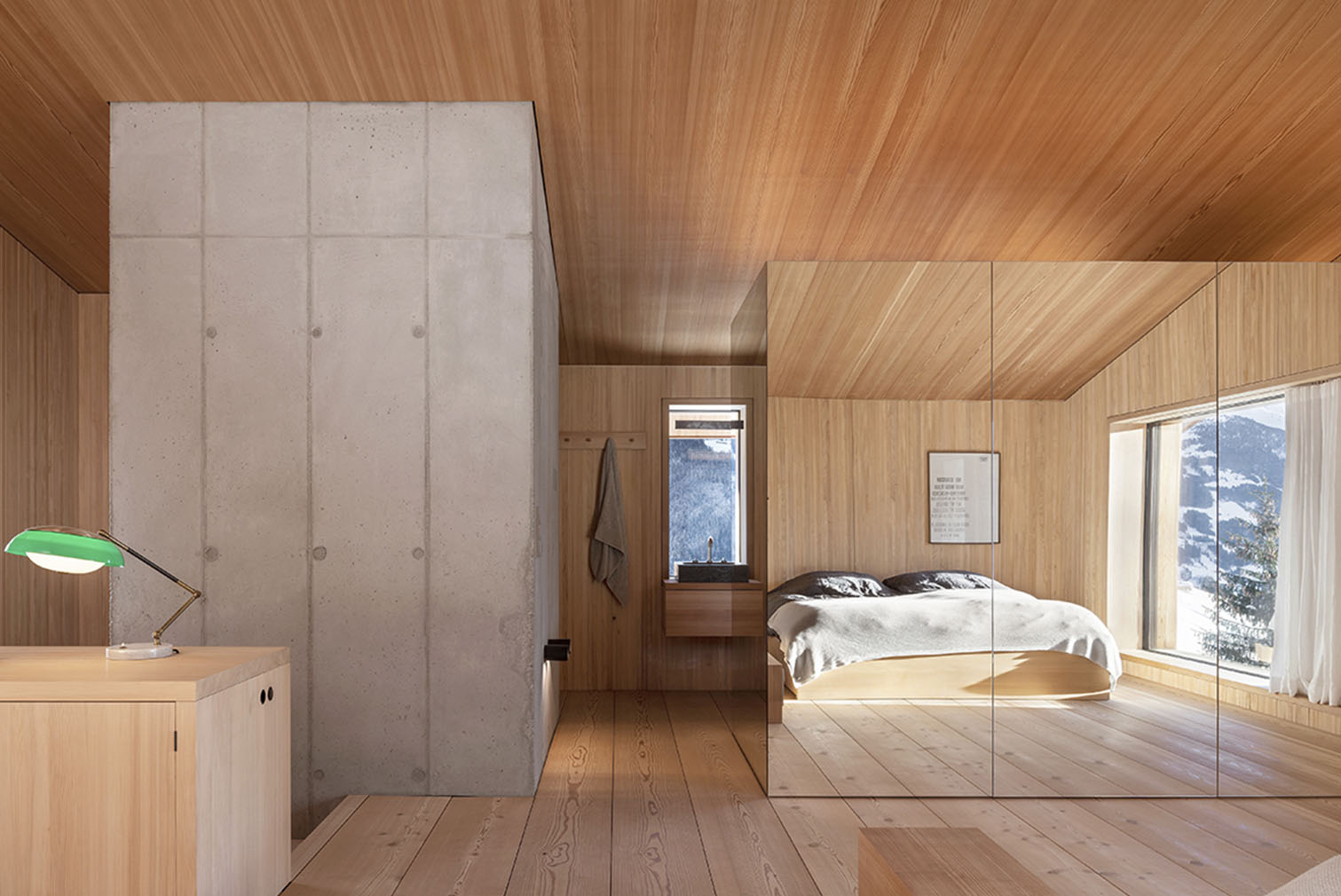 Interiors of Turmhaus Tirol in the Tyrolean Alps