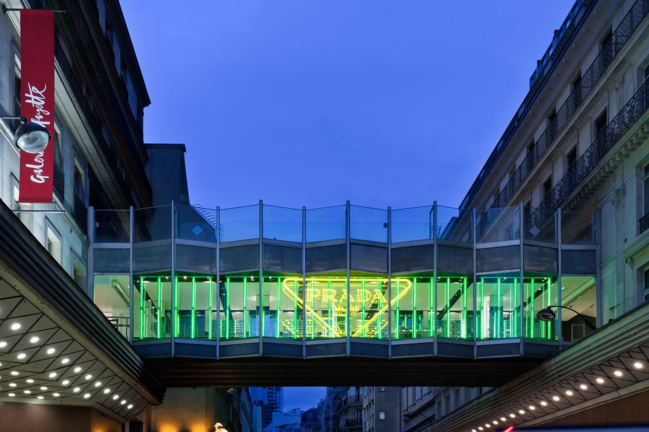 Tropical pavilions spring up inside Paris’s Galeries Lafayette courtesy of Prada