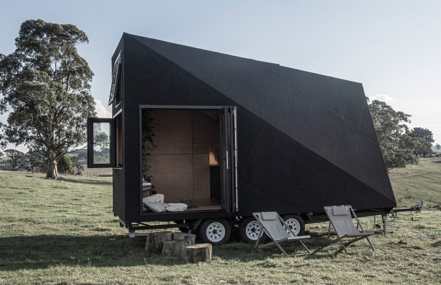 Base Cabin is a minimalist tiny home you can tow