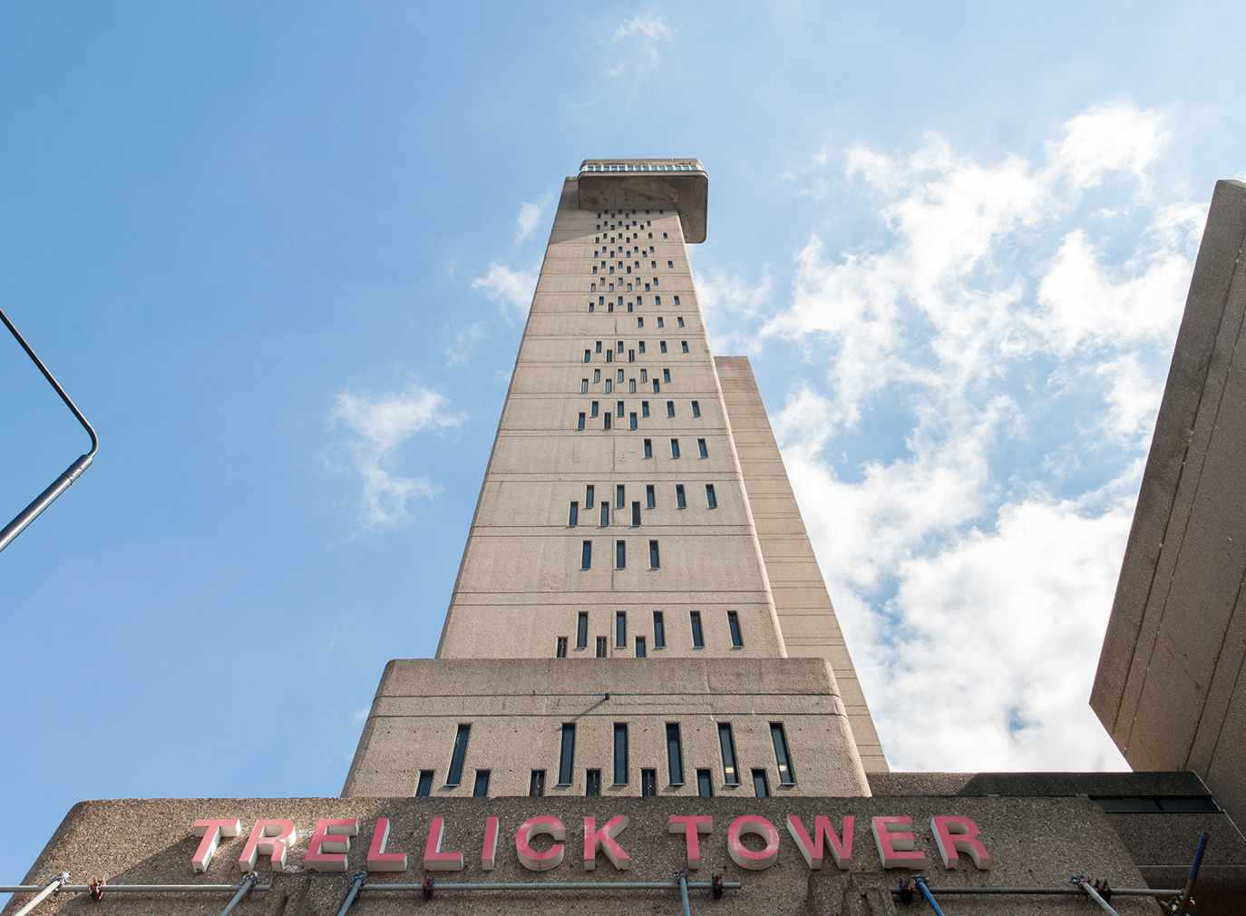 Trellick Tower's concrete facade