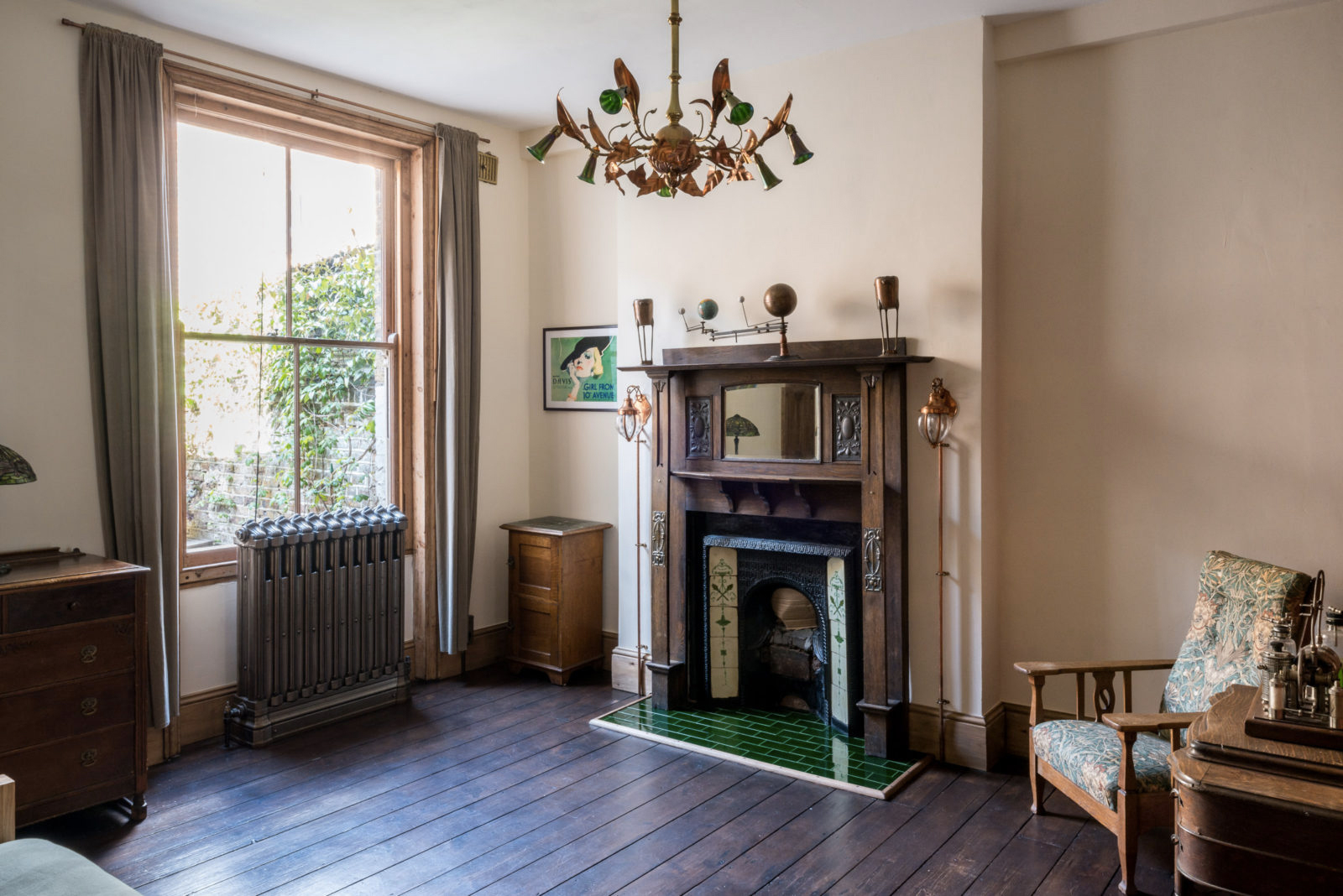Converted Victorian butcher's for sale in London is decked in period features