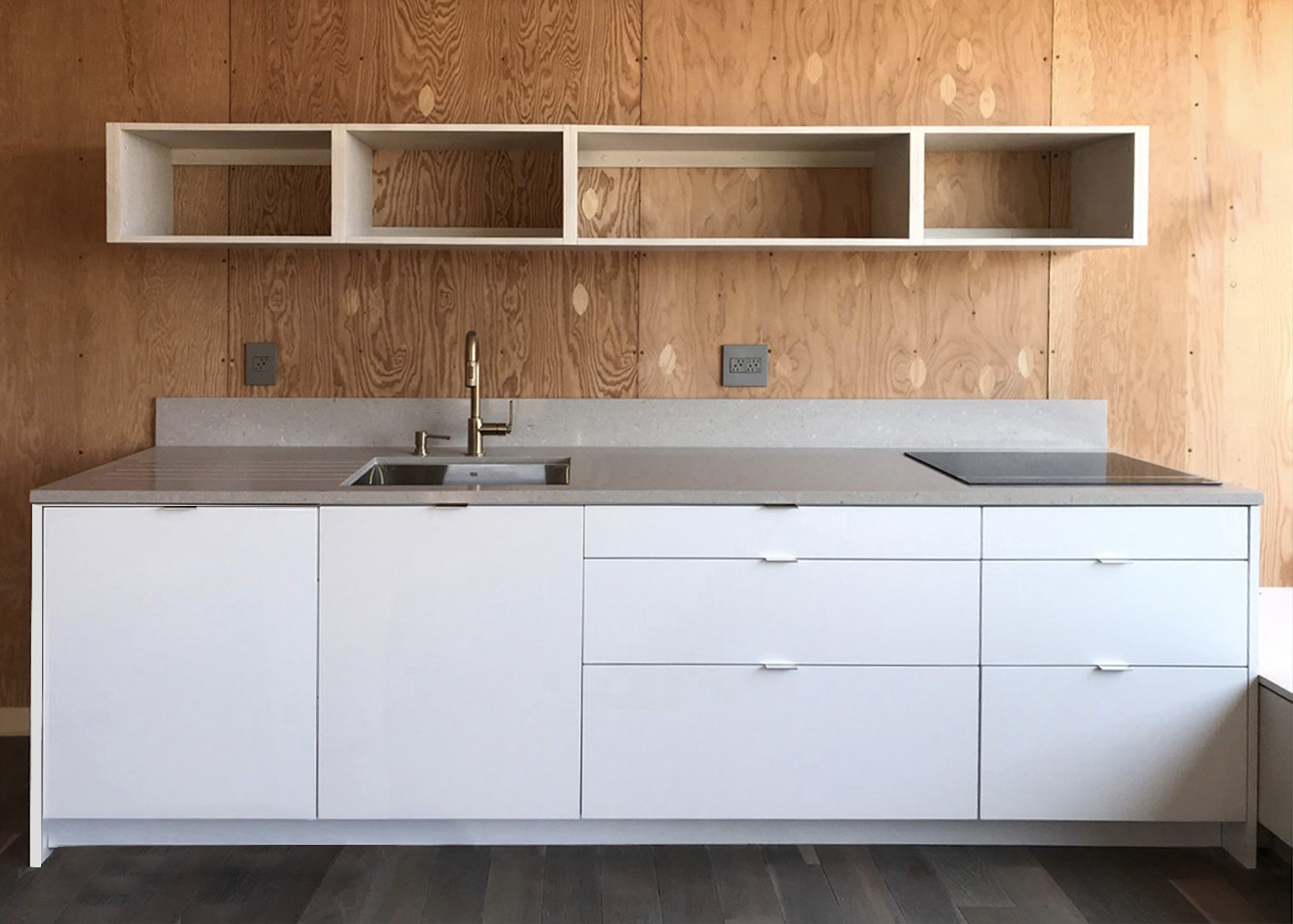 The cabinetry and fixtures of the lightHouse auxiliary dwelling units can be customised