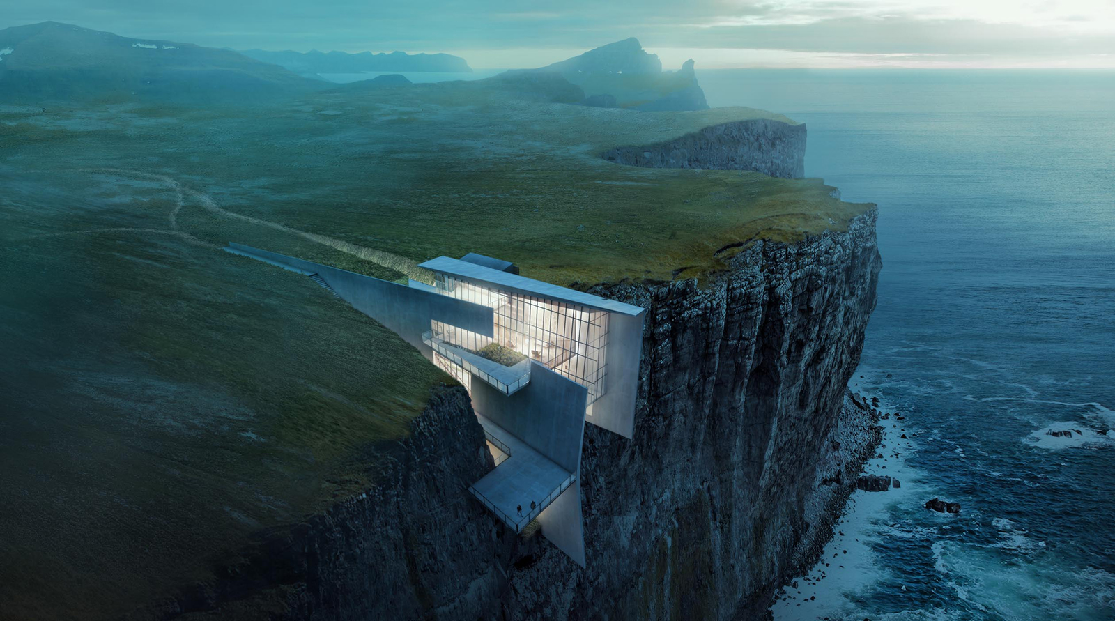 Cliff House by Alex Hogrefe is embedded into an Icelandic cliffside