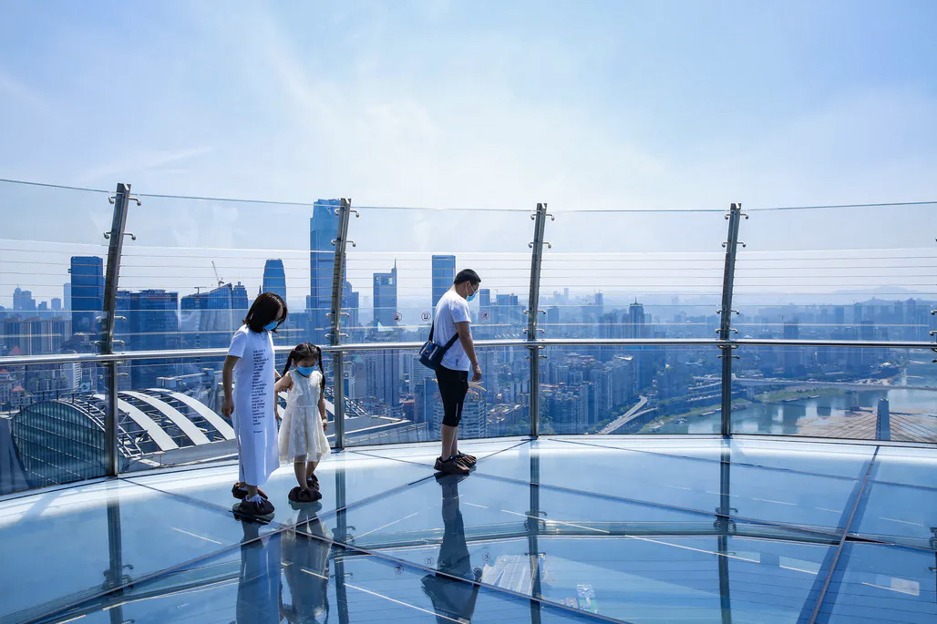 Crystal skybridge Raffles City Chongqing