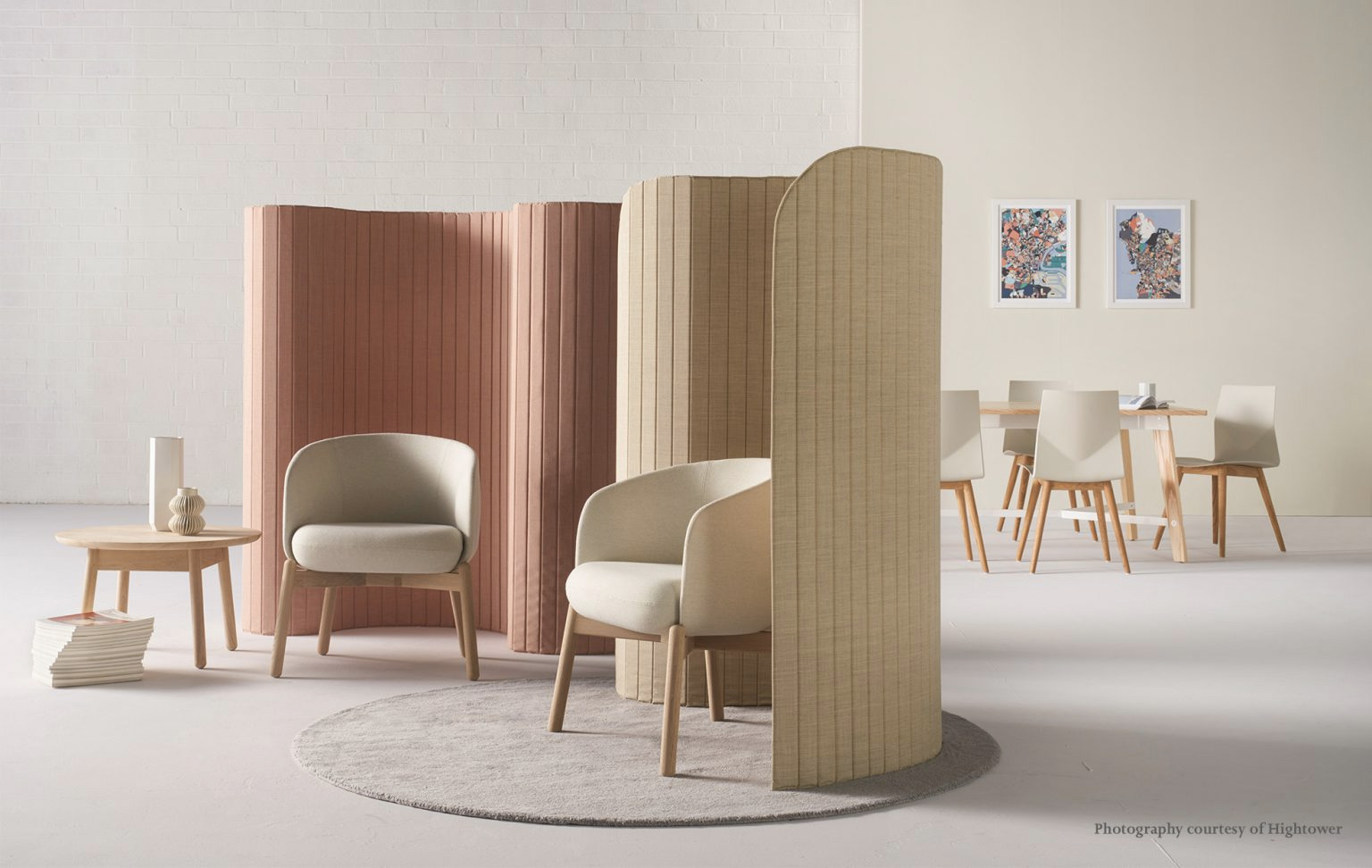 Focus office divider is a tactile mobile partition system that creates micro-pods for workers in open plan spaces. A table top version is also available to further divide spaces.