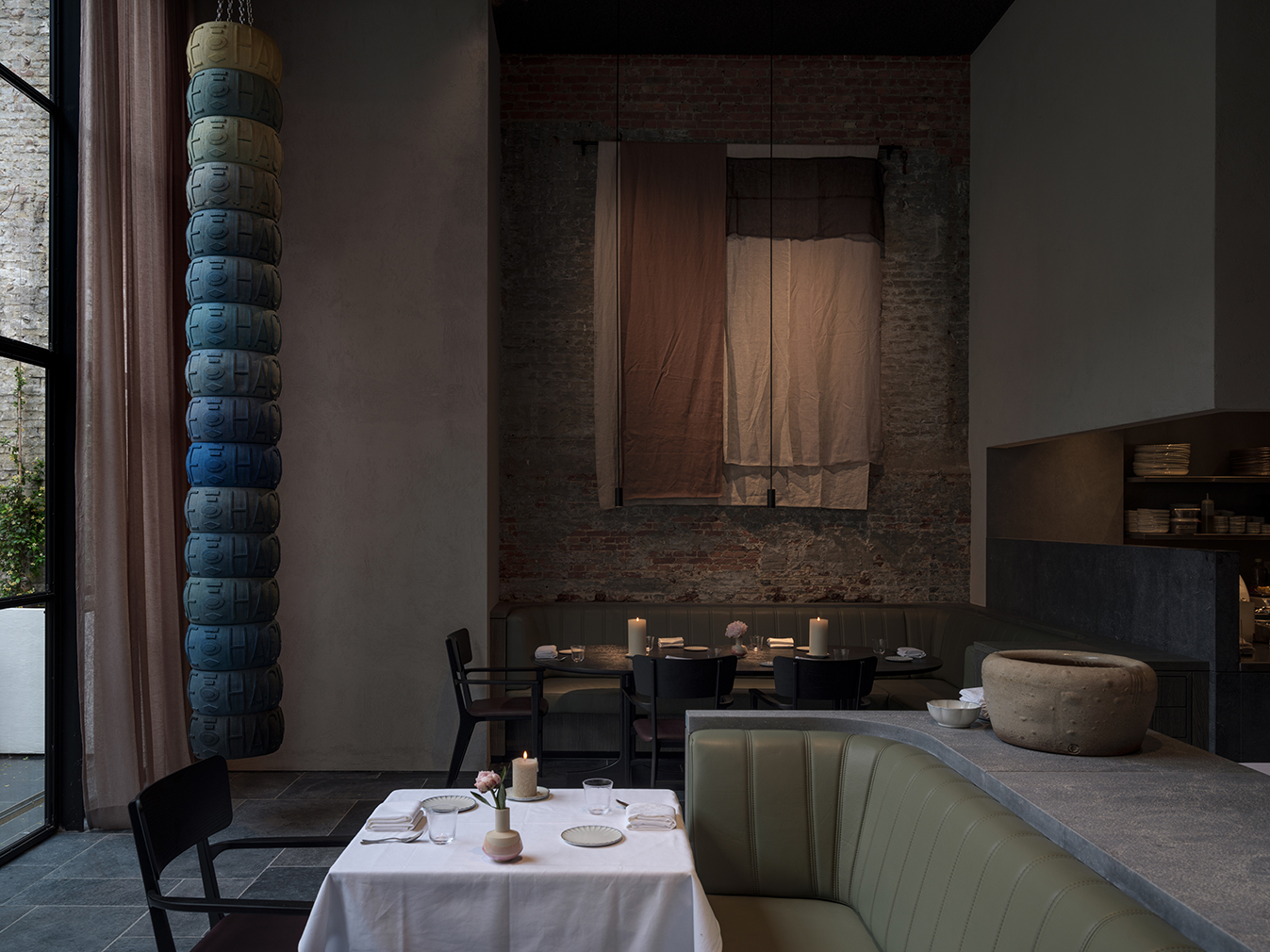 Flemish artists inspire the sumptuous interiors of Antwerp restaurant Le Pristine