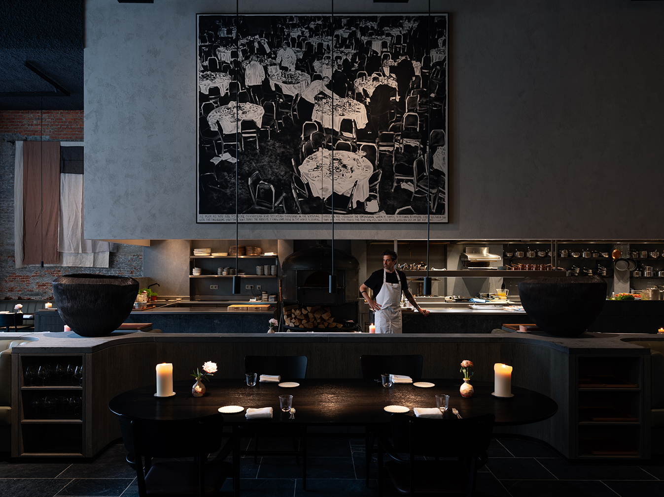 Flemish artists inspire the sumptuous interiors of Antwerp restaurant Le Pristine