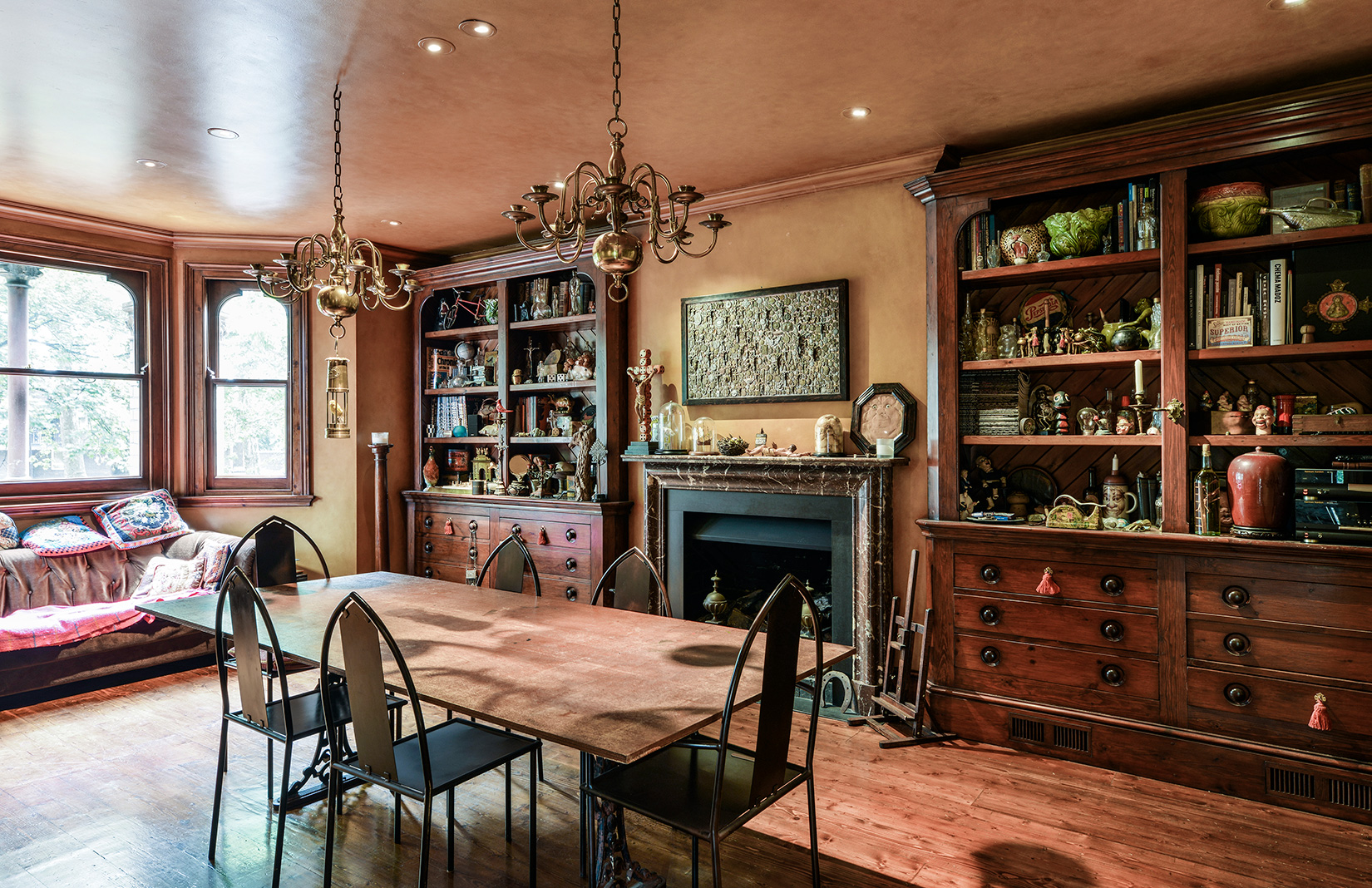 The London home and studio of the late visual artist Nancy Fouts is on sale for £3,999,950 – and it is packed full of Victorian neo-gothic details.