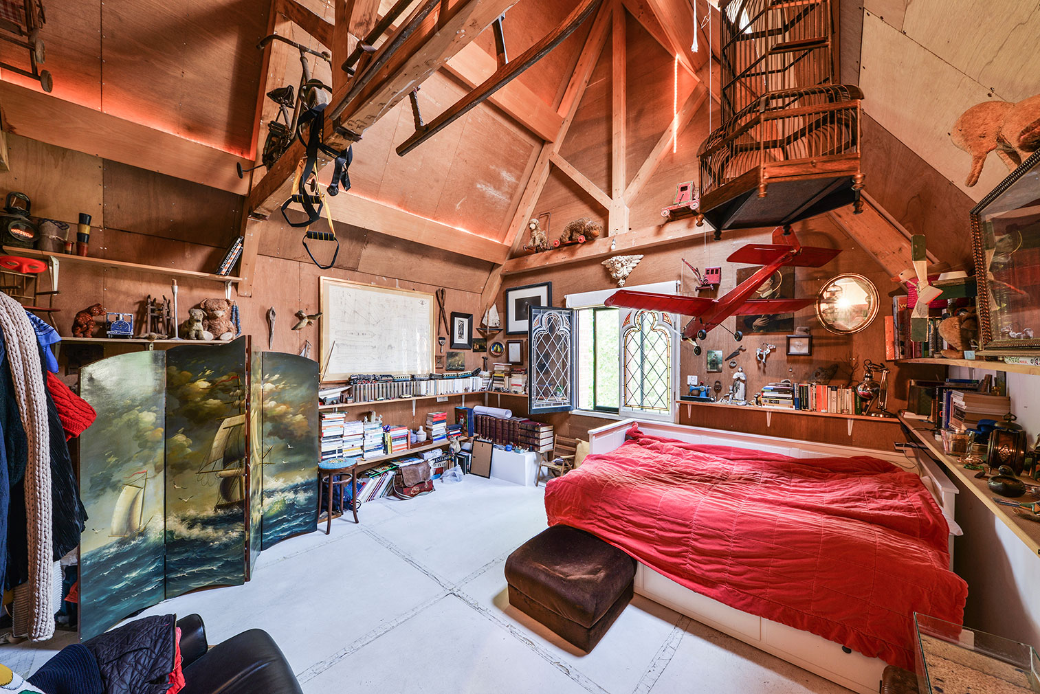 The London home and studio of the late visual artist Nancy Fouts is on sale for £3,999,950 – and it is packed full of Victorian neo-gothic details.