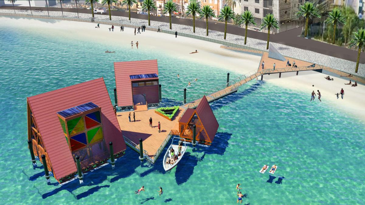 A floating music hub is anchored off the coast of Cape Verde