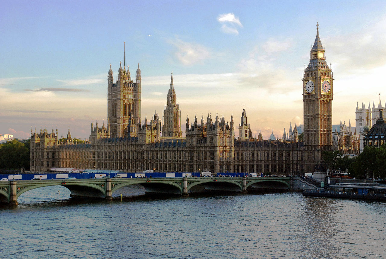 The Palace of Westminster in London