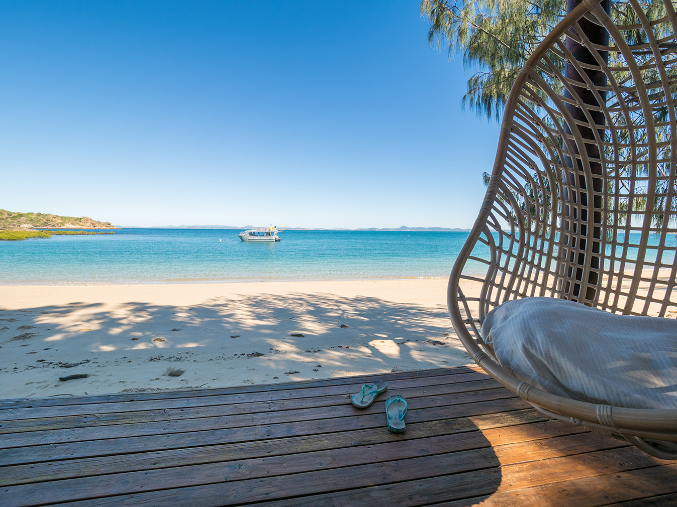 Pumpkin Island lies 14km off the coast of Yeppoon, Queensland, between Brisbane and Cairns. It is for sale via  Knight Frank