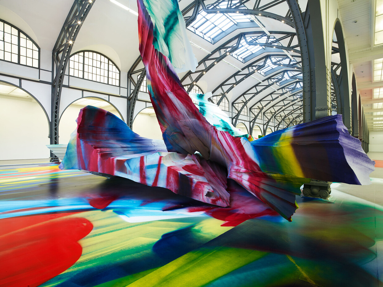 Katharina Grosse transforms Berlin’s Hamburger Bahnhof into a kaleidoscopic world of colour 