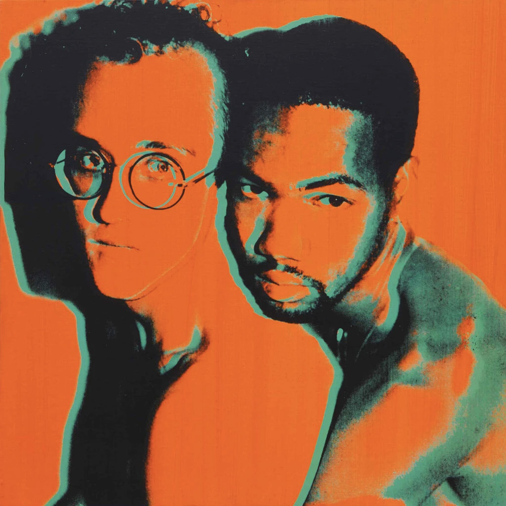 Portrait of Keith Haring and Juan Dubose by Andy Warhol