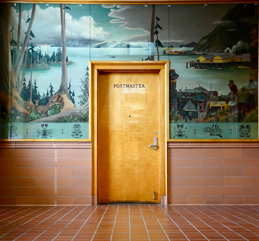 Inside the Postmaster's office in Alaska